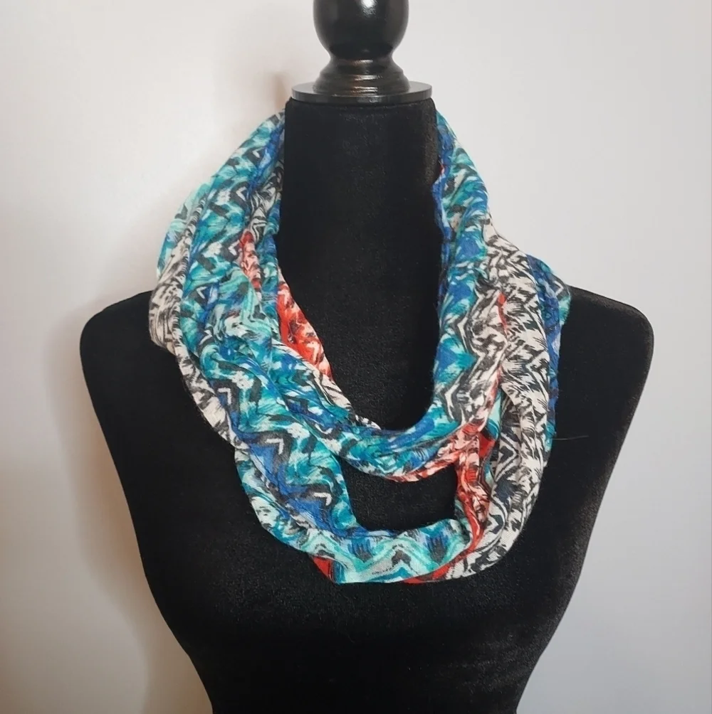 Neon Soul Chevron Infinity Scarf